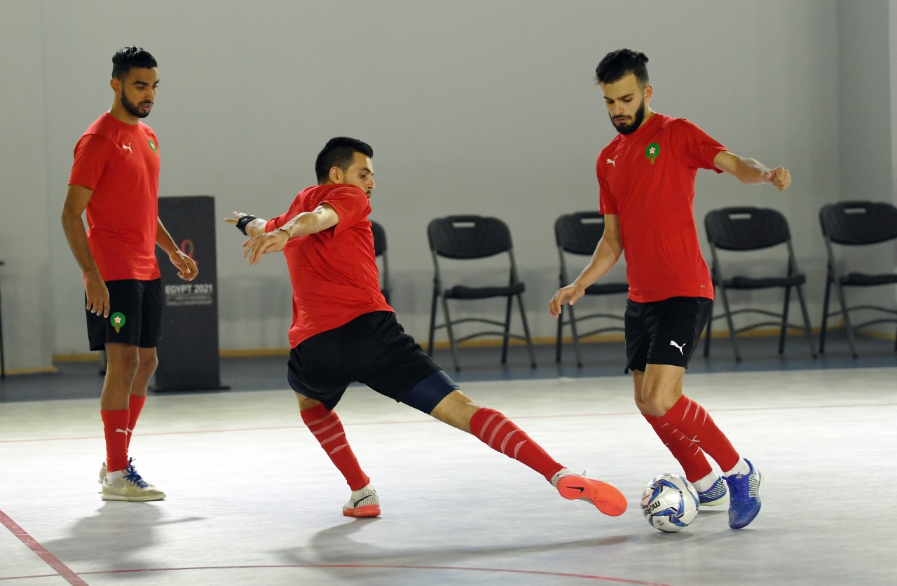 المنتخب الوطني لكرة القدم داخل القاعة يُجري آخر حصة تدريبية قبل لقاء الإمارات