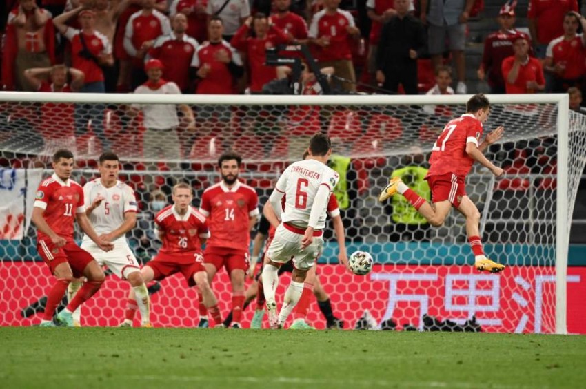 كأس أمم أوروبا: الدنمارك تسحق روسيا برباعية وتصعد لدور الـثمن