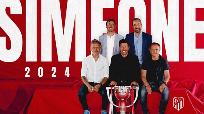 سيميوني يمدد عقده مع أتلتيكو مدريد حتى 2024