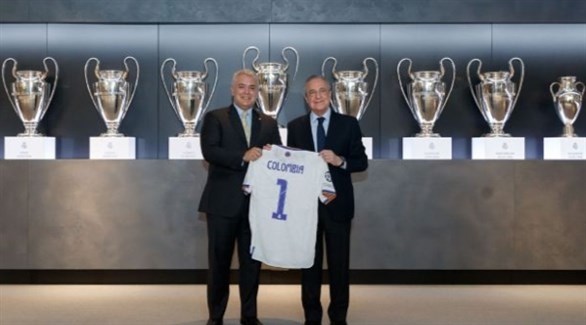 رئيس كولومبيا يزور المدينة الرياضية لريال مدريد