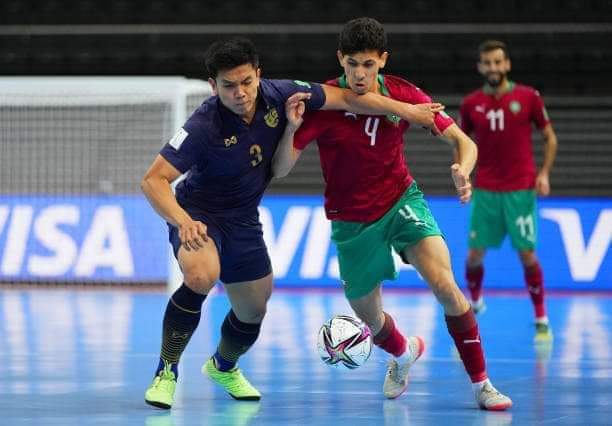 المنتخب الوطني المغربي لكرة القدم داخل القاعة يتعادل مع نظيره التايلاندي في كأس العالم لكرة 1-1