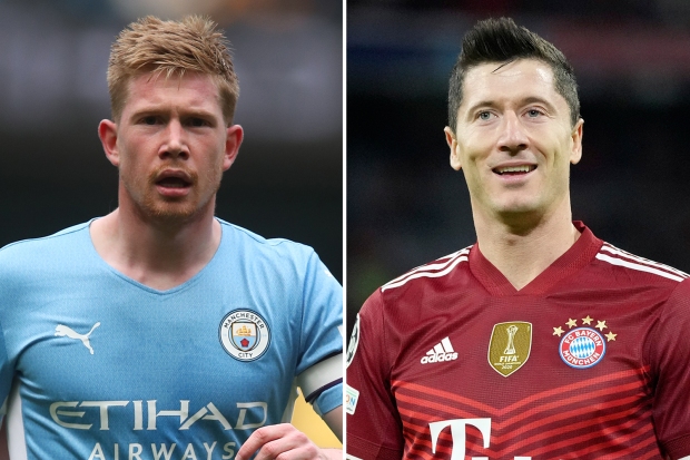 دي بروين: ليفاندوفسكي أفضل لاعب في العالم