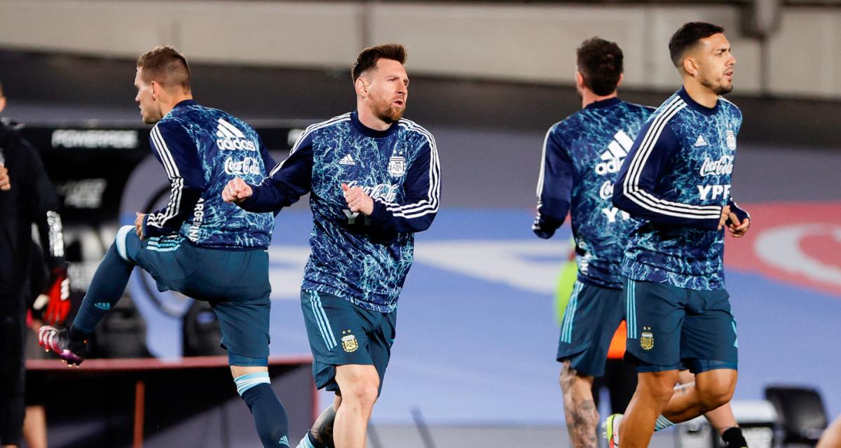 ميسي يشارك في التدريب الأول لمنتخب الأرجنتين
