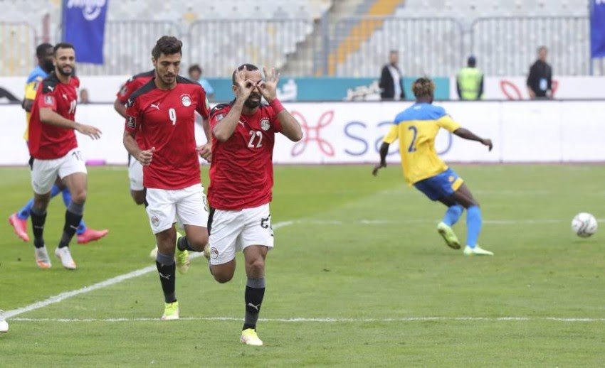 مصر تنهي التصفيات المؤهلة لكأس العالم 2022 بالفوز على الغابون