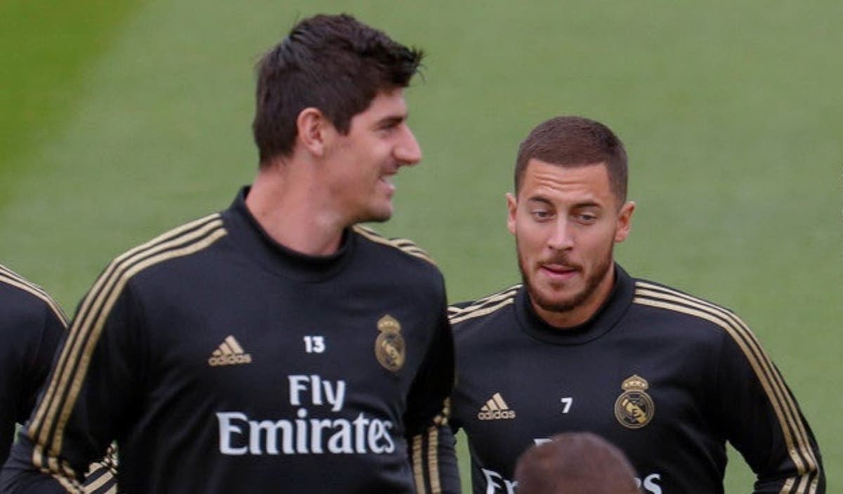 كورتوا: هازارد لا يزال يريد النجاح في ريال مدريد