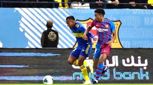 بوكا جونيورز يفوز على برشلونة ويتوج بكأس مارادونا