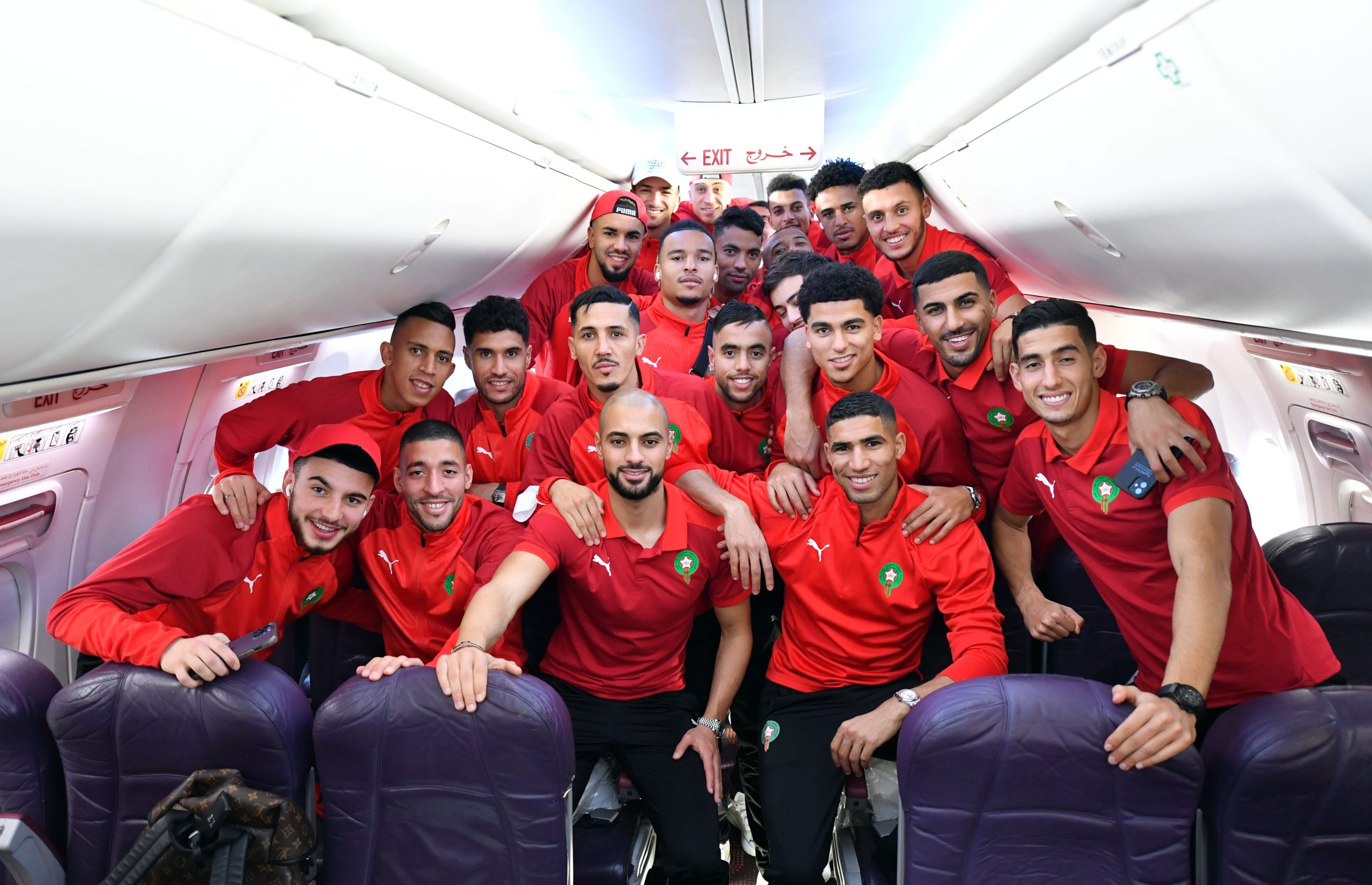 بعثة المنتخب الوطني المغربي الأول تتوجه إلى العاصمة الكاميرونية ياوندي