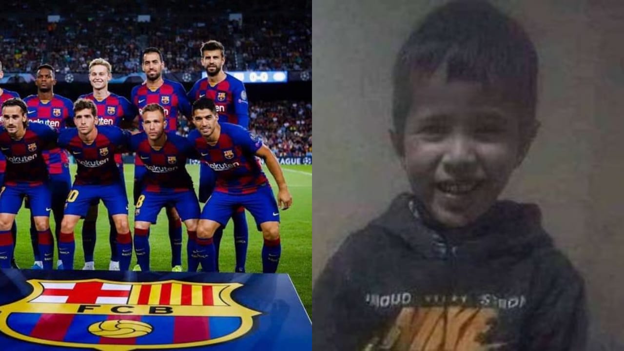 برشلونة الإسباني يتفاعل مع الطفل ريان