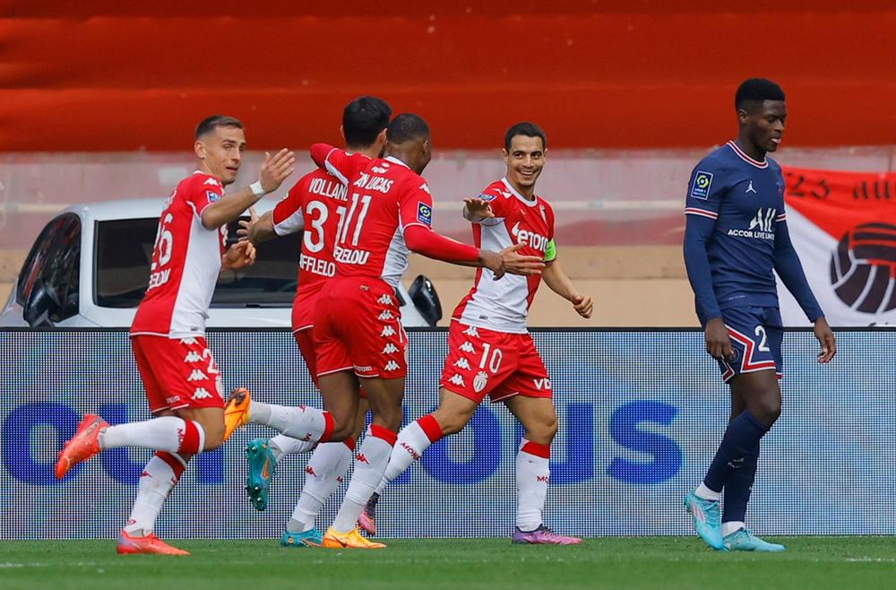 الدوري الفرنسي: موناكو يعمق جراح سان جيرمان المتصدر بالفوز عليه بثلاثية نظيفة