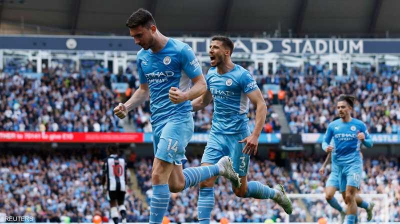 السيتي يحكم قبضته على لقب الدوري الإنجليزي بخماسية في مرمى تيوكاسل
