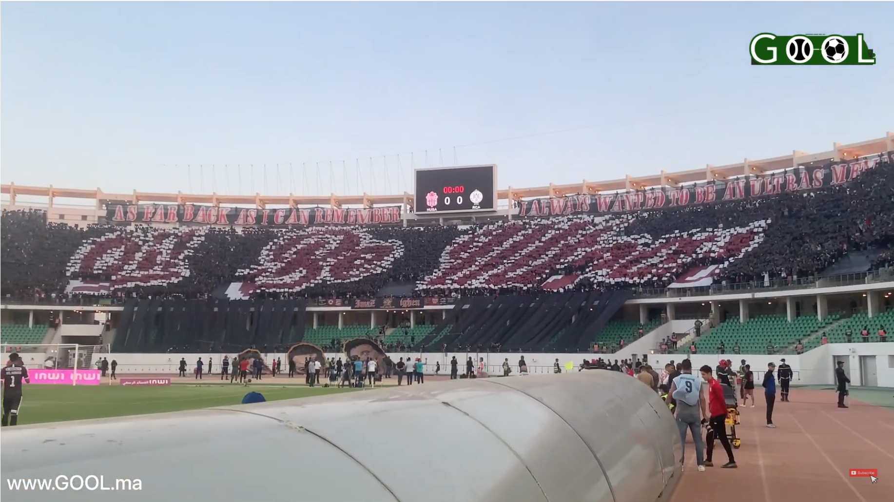 بالفيديو.. جماهير حسنية أكادير تبدع بتيفو خيالي وثلاتي الأبعاد أمام الرجاء