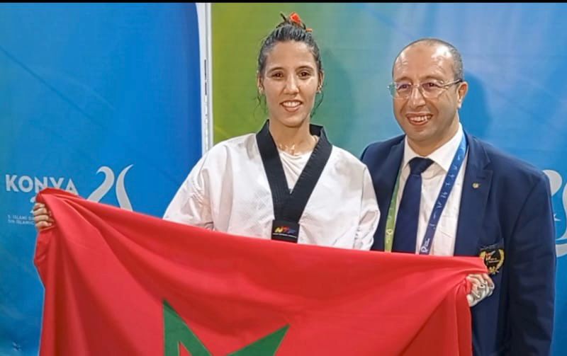 ميدالية ذهبية جديدة للتايكوندو المغربي خلال اليوم الثالث للدورة الخامسة لألعاب التضامن الإسلامي قونية 2022