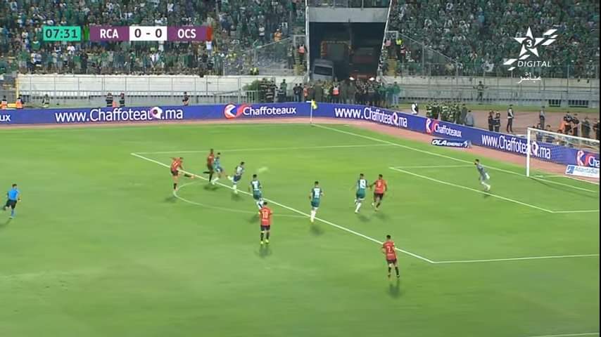 التعادل الايجابي ينهي مواجهة الرجاء الرياضي واولمبيك آسفي