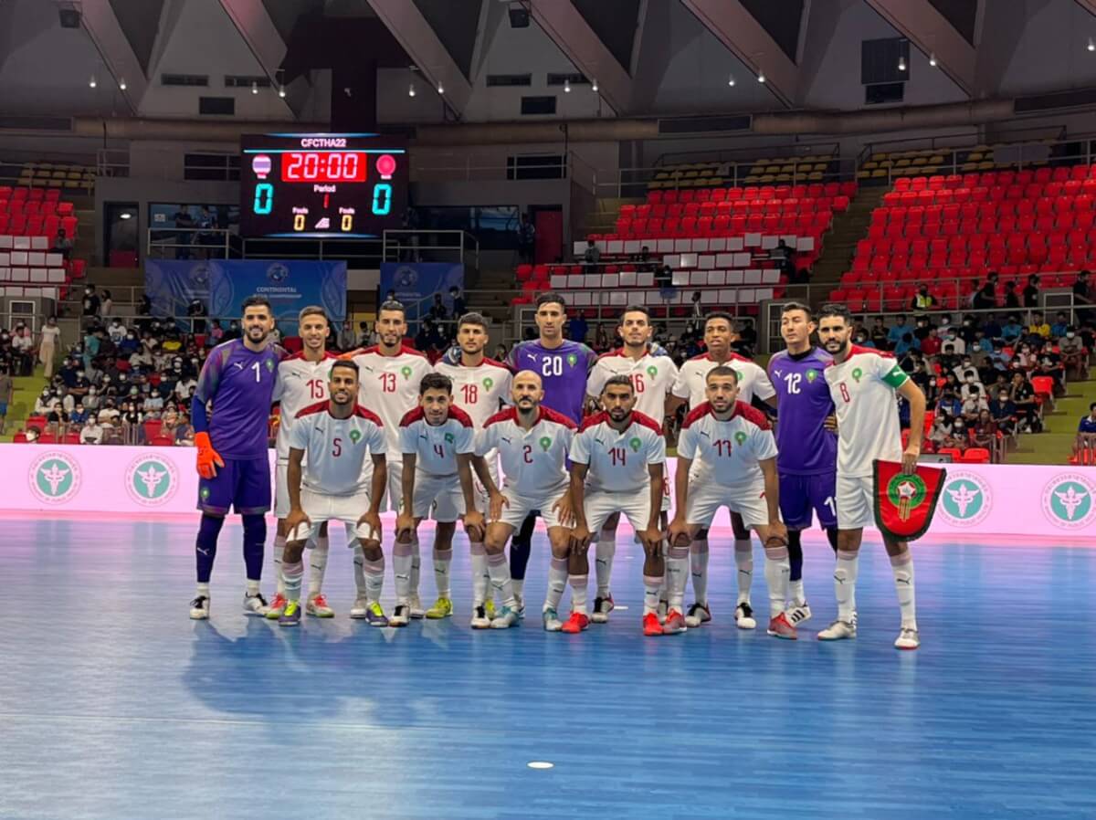 المنتخب الوطني لكرة القدم داخل القاعة يتعادل مع تايلاند