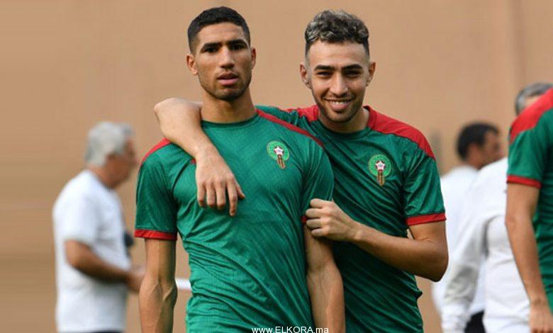 أشرف حكيمي يهنئ الحدادي بعد انتقاله الى خيتافي