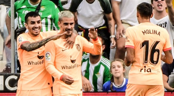 غريزمان يقود أتلتيكو للفوز على بيتيس في الليغا