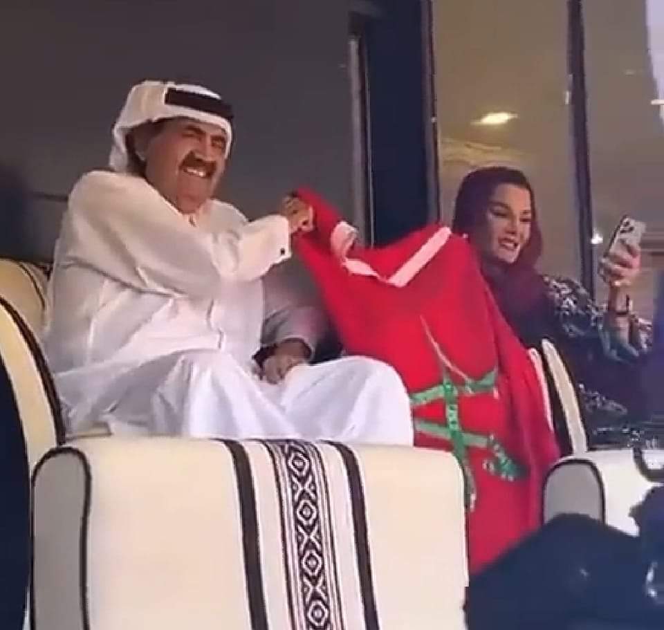 أمير قطر السابق ساند المنتخب المغربي أمام كرواتيا