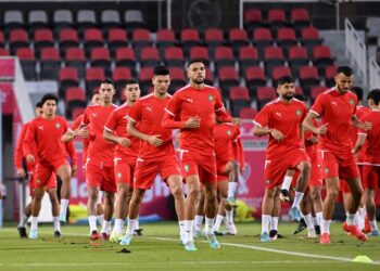 المنتخب الوطني يخوض آخر حصة تدريبية قبل لقاء بلجيكا