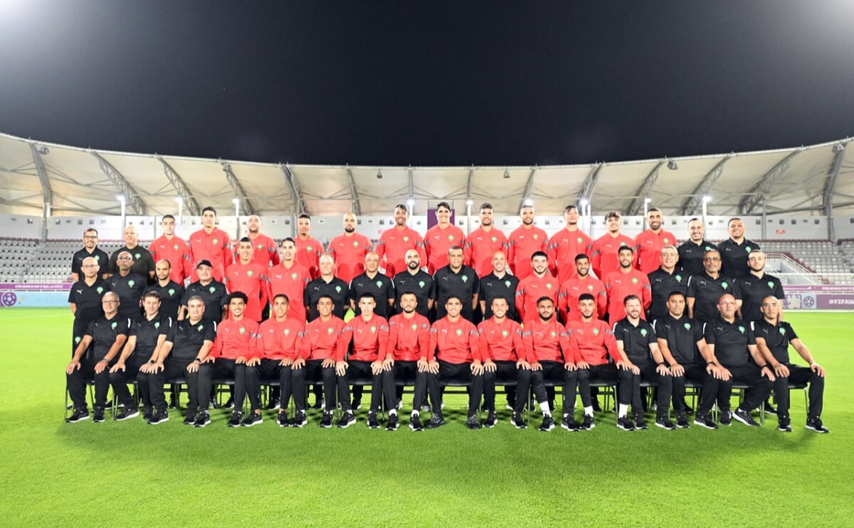 الصورة الرسمية لبعثة المنتخب الوطني بقطر