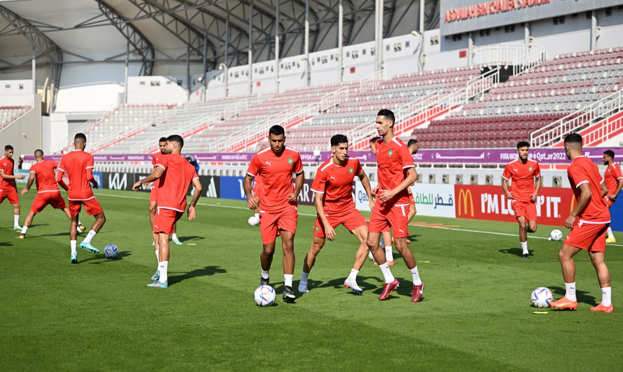 المنتخب الوطني يُجري آخر حصة تدريبية قبل لقاء كرواتيا
