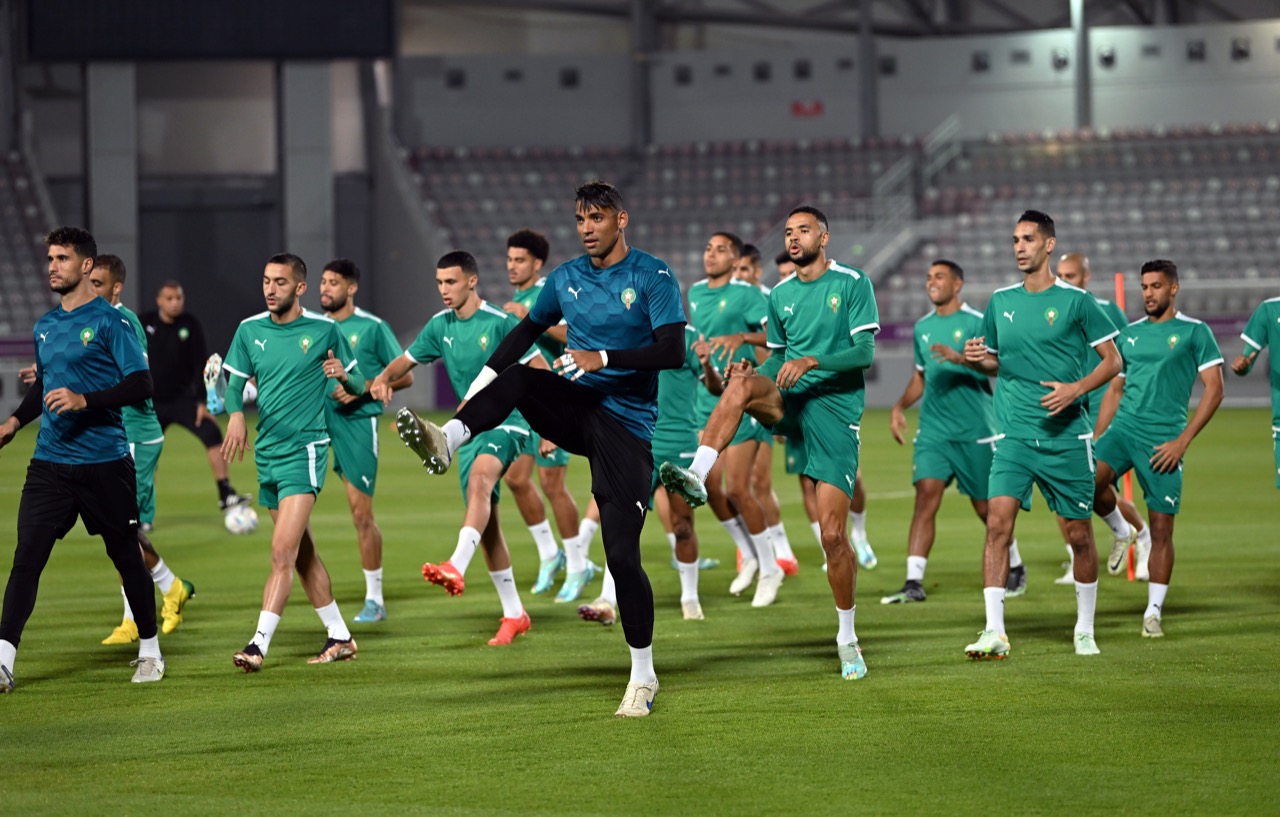 المنتخب الوطني يواصل استعداداته لمباراة بلجيكا