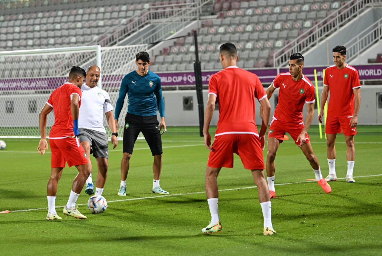 المنتخب الوطني يستعد لمباراة إسبانيا