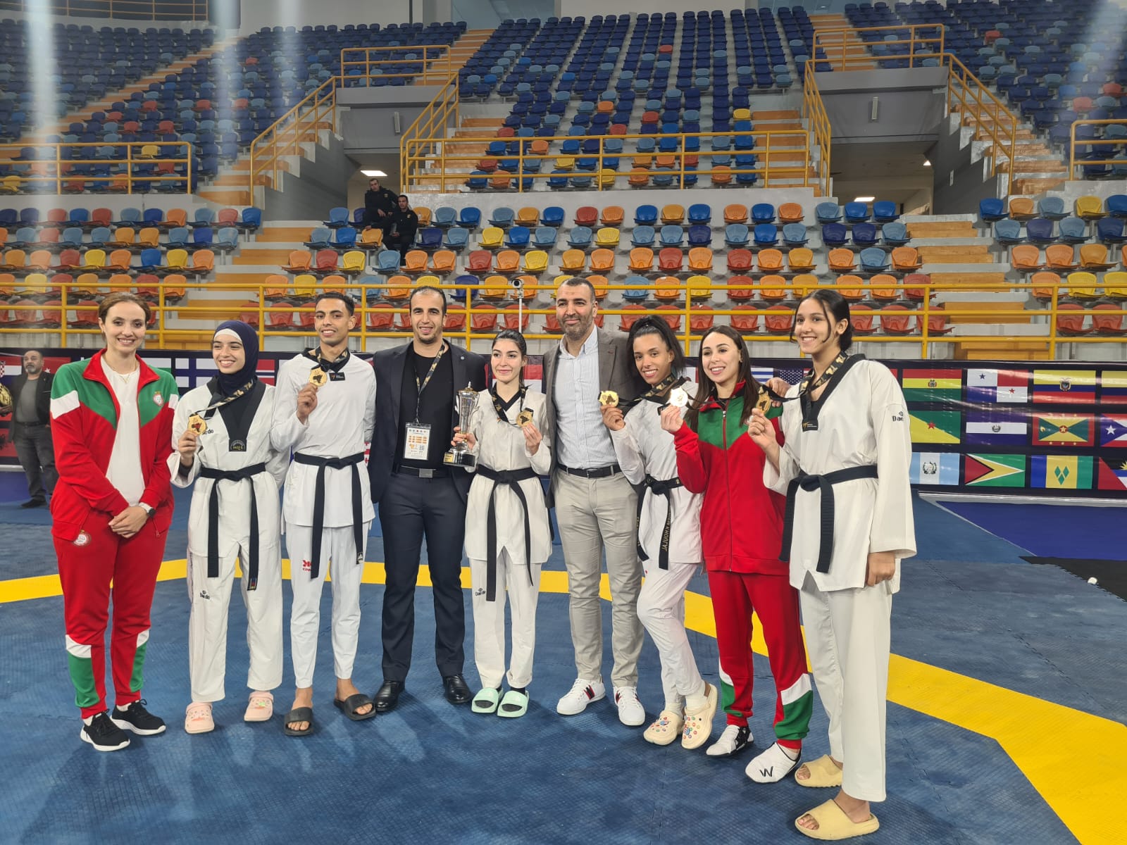 المنتخب المغربي للتايكوندو يتألق خلال بطولة كأس رئيس الاتحاد  الدولي G2  مصر 2023 بالقاهرة