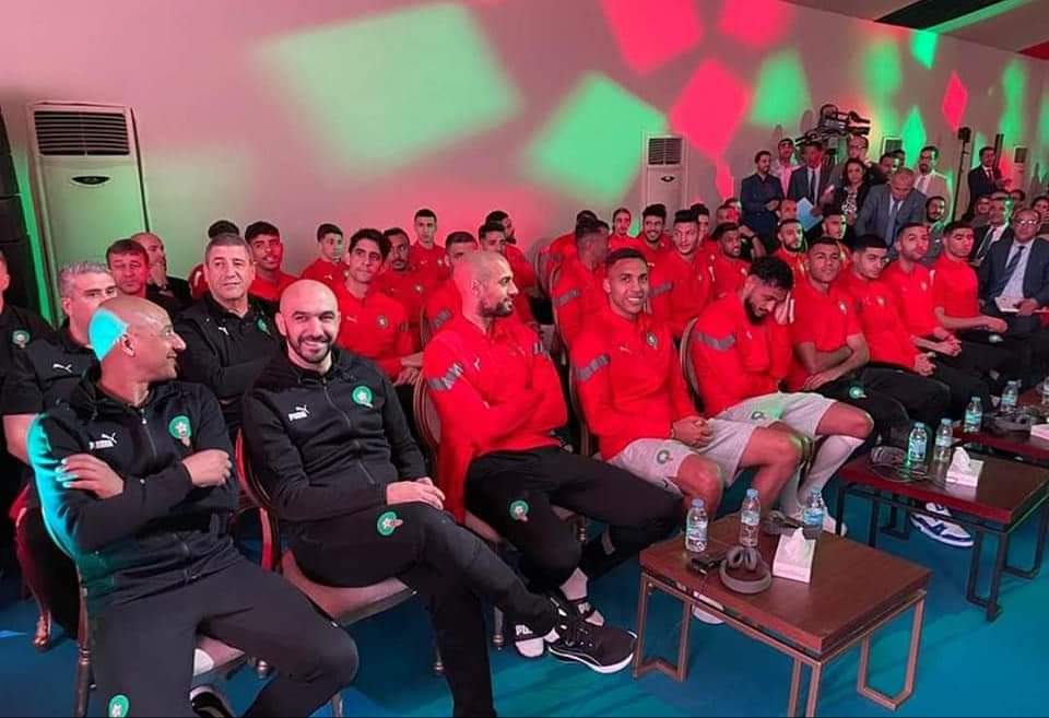لاعبو المنتخب الوطني المغربي في سجن سلا