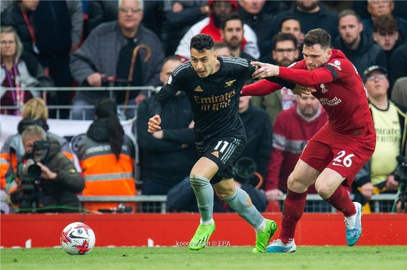 ليفربول يفرض تعادلاً قاتلاً على أرسنال ويسدي خدمة لسيتي