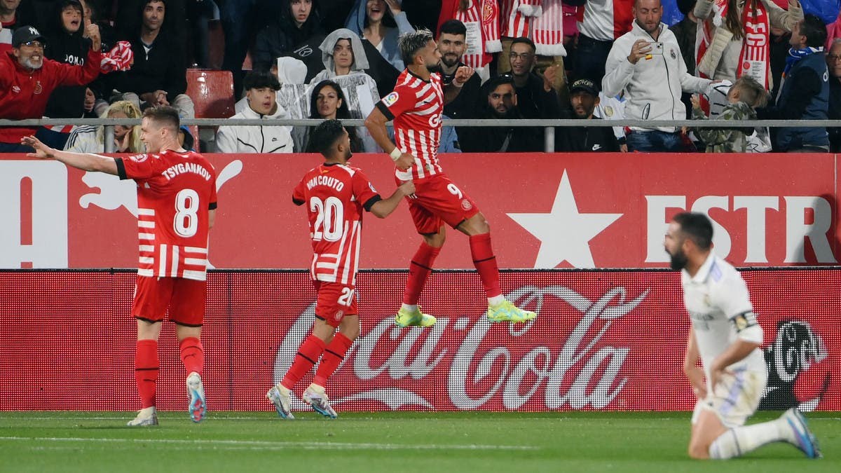 جيرونا يقسو على ريال مدريد ويقرب برشلونة من لقب الليغا