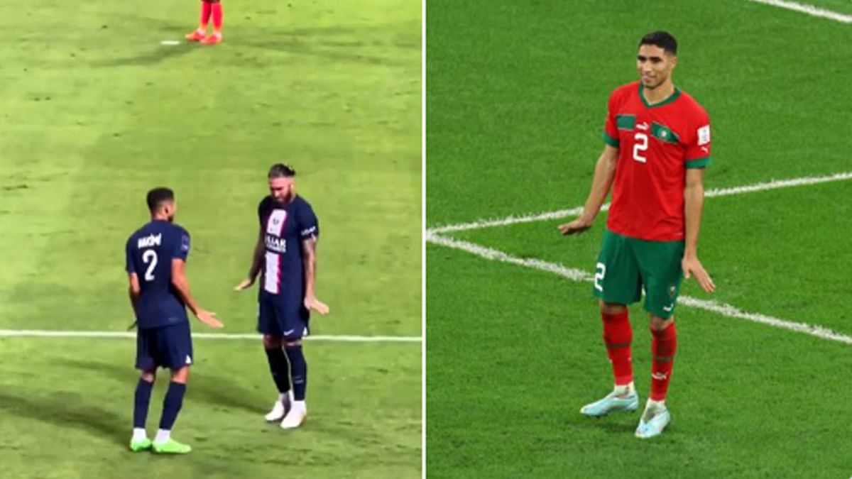 أشرف حكيمي يودع راموس بعد رحيله عن باريس سان جيرمان