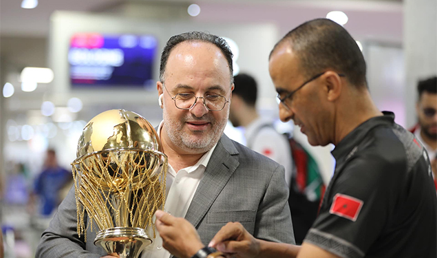حفل إستقبال على شرف المنتخب الوطني لكرة السلة المتوج بلقب بطولة إفريقيا للاعبين المحليين