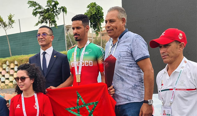 الألعاب الرياضية العربية( الجزائر 2023).. محسن الكورجي يهدي المغرب ميدالية ذهبية ثانية في سباق ضد الساعة فردي
