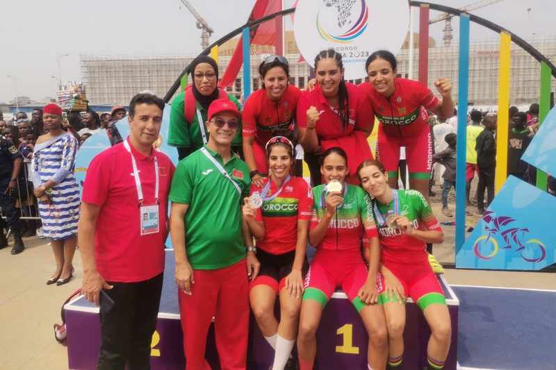 المغربيات يسيطرن على سباق الدراجات في كينشاسا