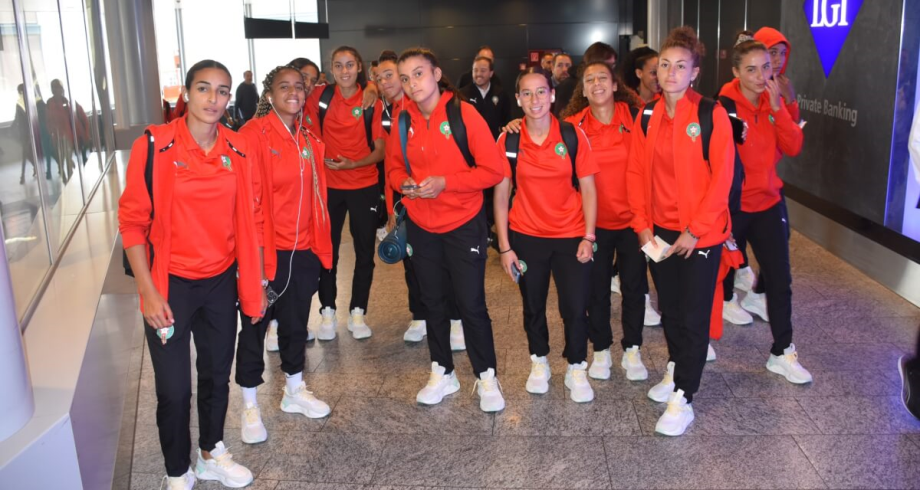 المنتخب المغربي النسوي يحط الرحال بسويسرا