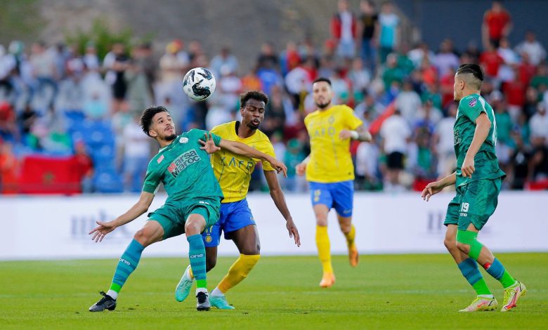 النصر السعودي ينهي الشوط الأول أمام الرجاء بثلاثية