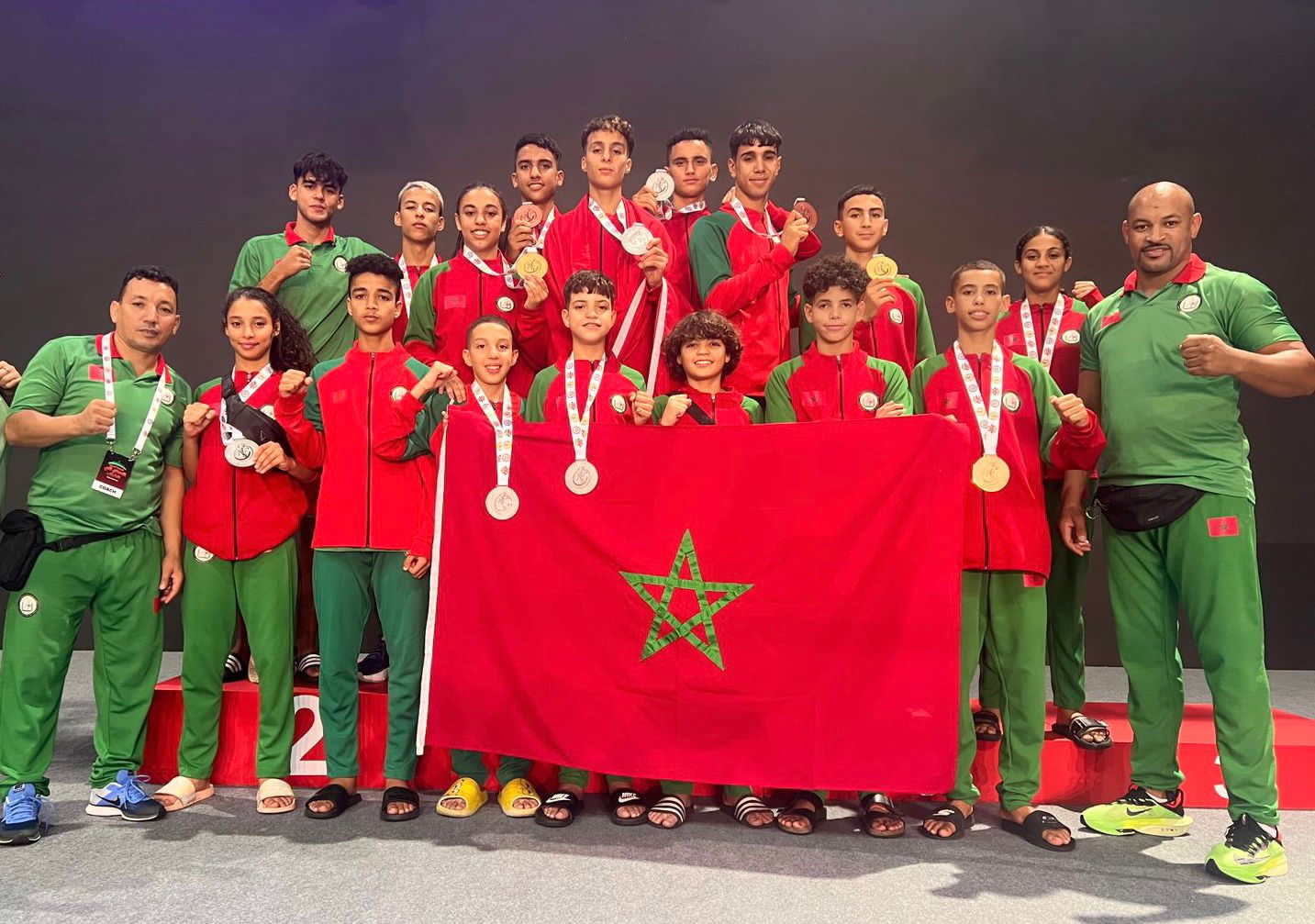 المغرب ينتزع 3 ميداليات ذهبية 7 فضيات وبرونزيتين خلال البطولة العربية للمواي طاي للشباب بليبيا
