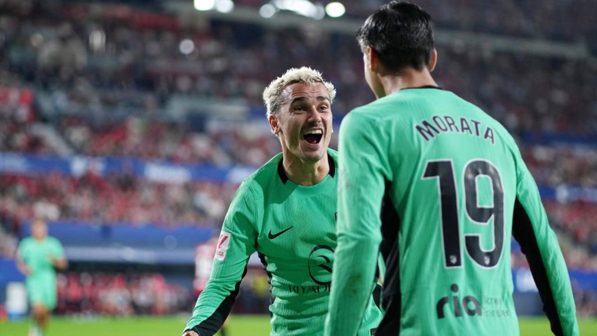 أتلتيكو مدريد يكرس عقدته لأوساسونا في الليغا