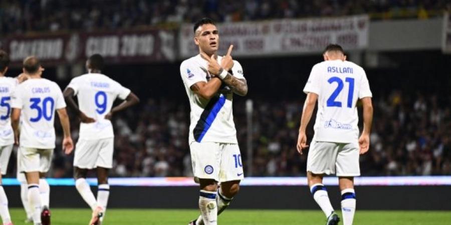 لاوتارو يقود إنتر ميلان لسحق ساليرنتانيا ولصدارة الدوري الإيطالي