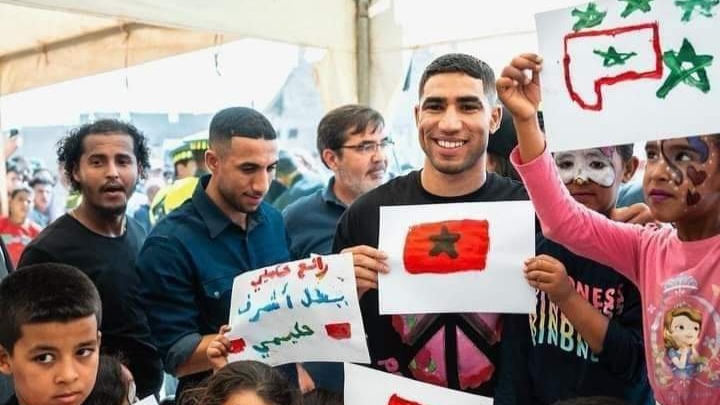 صور… أشرف حكيمي يزور أشرف حكيمي مركز جماعة تمالوكت بإقليم تارودانت