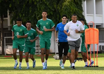 أول حصة تدريبية للمنتخب الوطني بتنزانيا