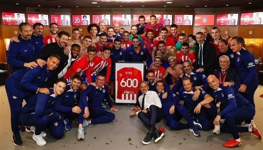 كوكي يصل إلى 600 مباراة مع أتلتيكو مدريد