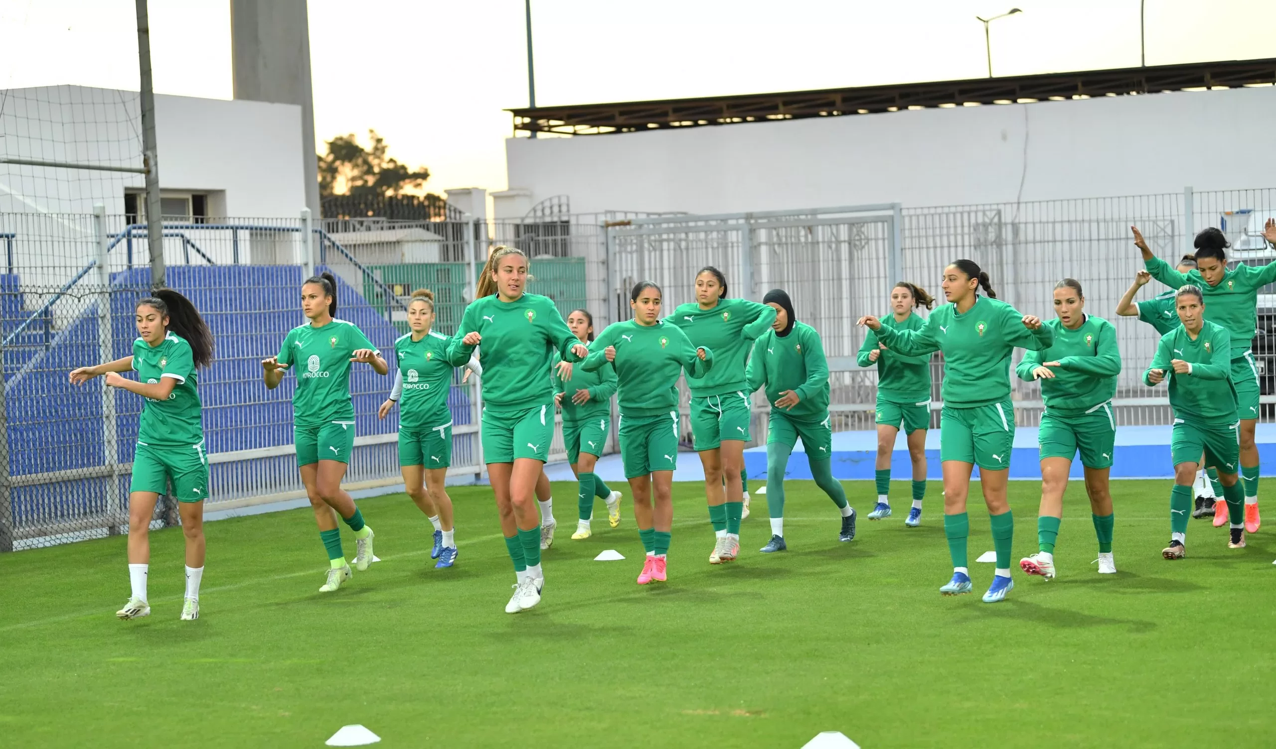 المنتخب الوطني لكرة القدم النسوية يجري آخر حصة تدريبية قبل لقاء أوغندا الودي