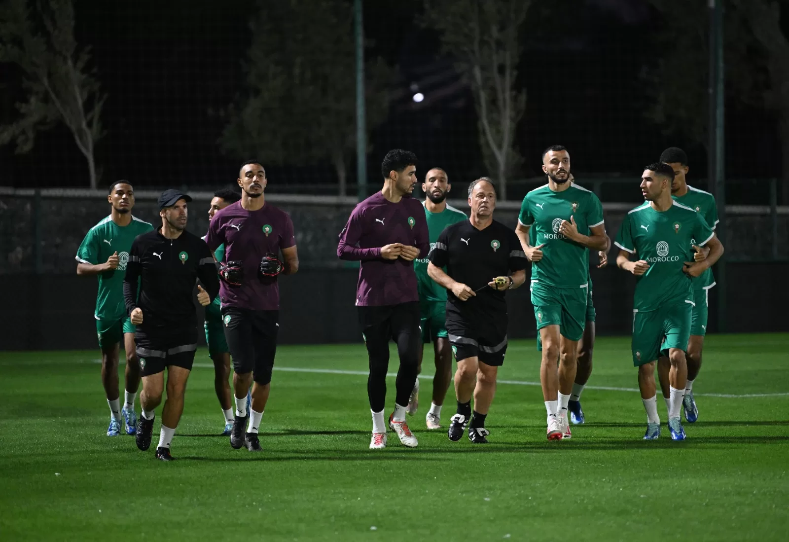 حصة تدريبية مفتوحة للمنتخب الوطني الأول مفتوحة أمام وسائل الإعلام