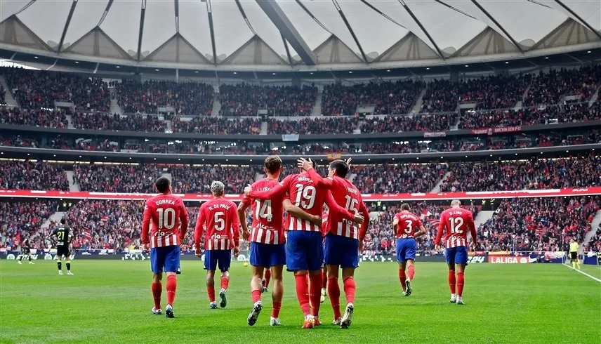 أتلتيكو مدريد يعبر ألميريا المتعثر ويرتقي للمركز الثالث في “الليغا”