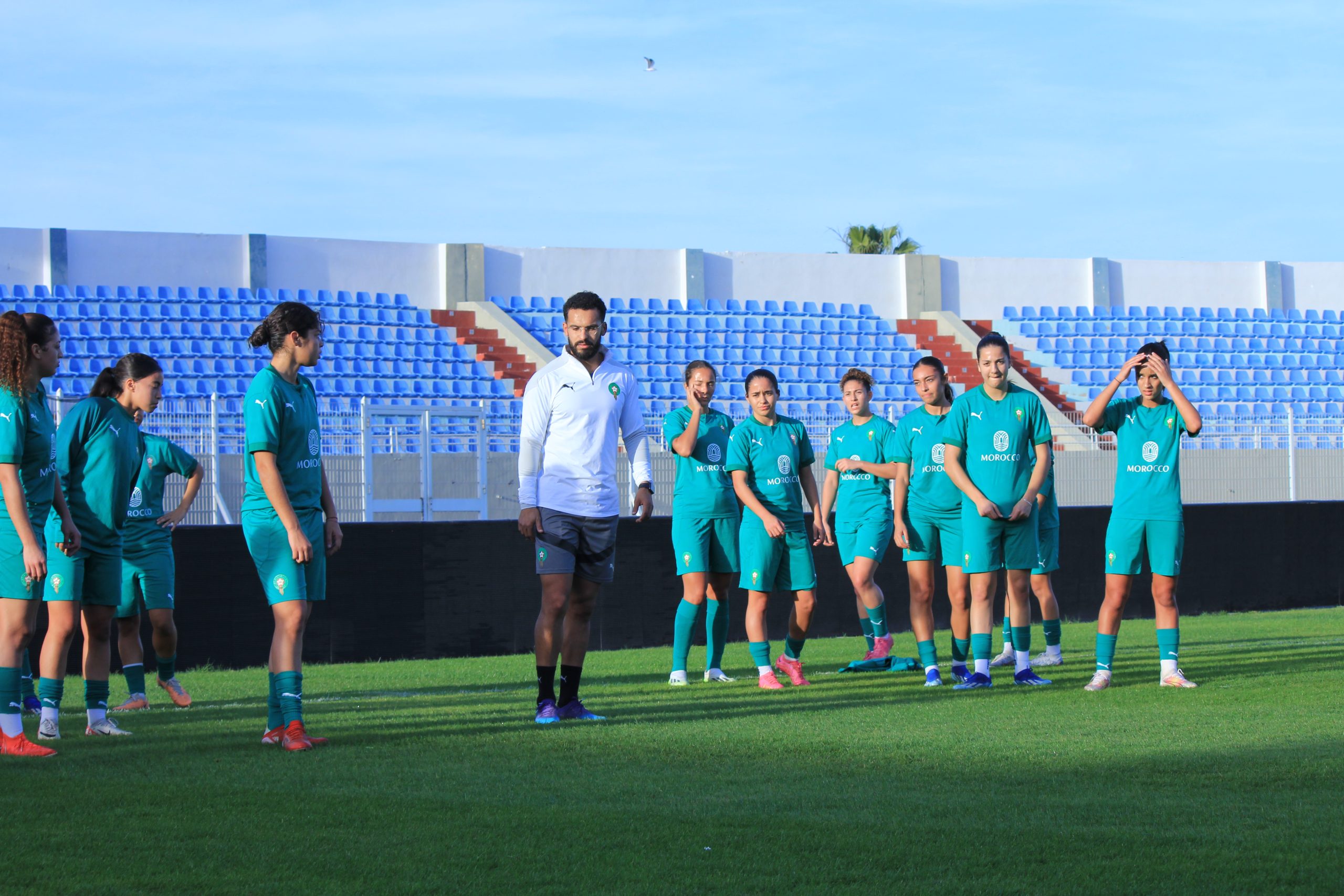 المنتخب الوطني لكرة القدم النسوية لأقل من 20 سنة يجري آخر حصة تدريبية قبل لقاء إثيوبيا