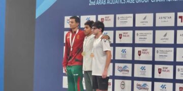 ثلاث ميداليات فضية ونحاسية واحدة للمنتخب المغربي في اليوم الثاني من البطولة العربية للرياضات المائية بالدوحة