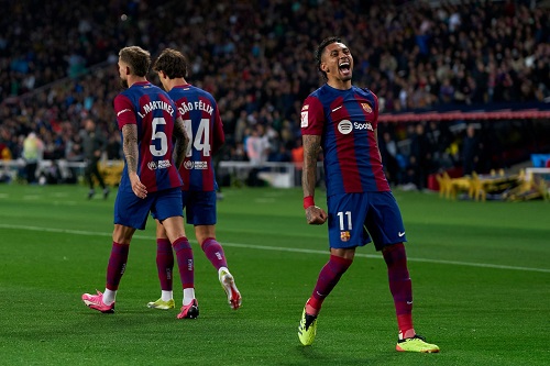 برشلونة يفوز بصعوبة على لاس بالماس في “الليغا”