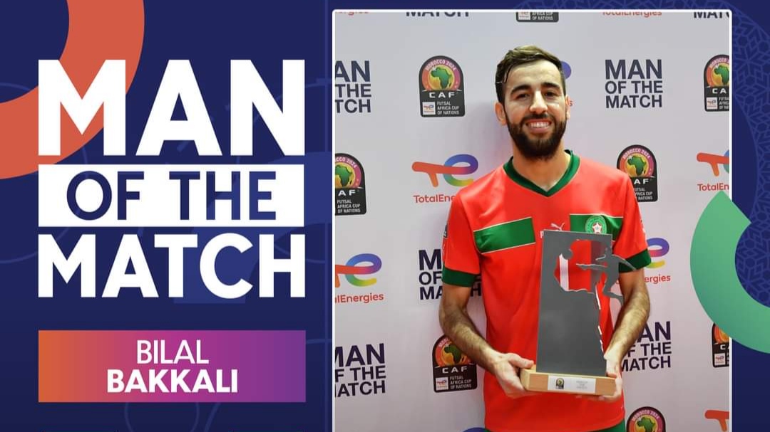 بلال بقالي ينال جائزة أفضل لاعب في مواجهة المنتخب المغربي أمام غانا