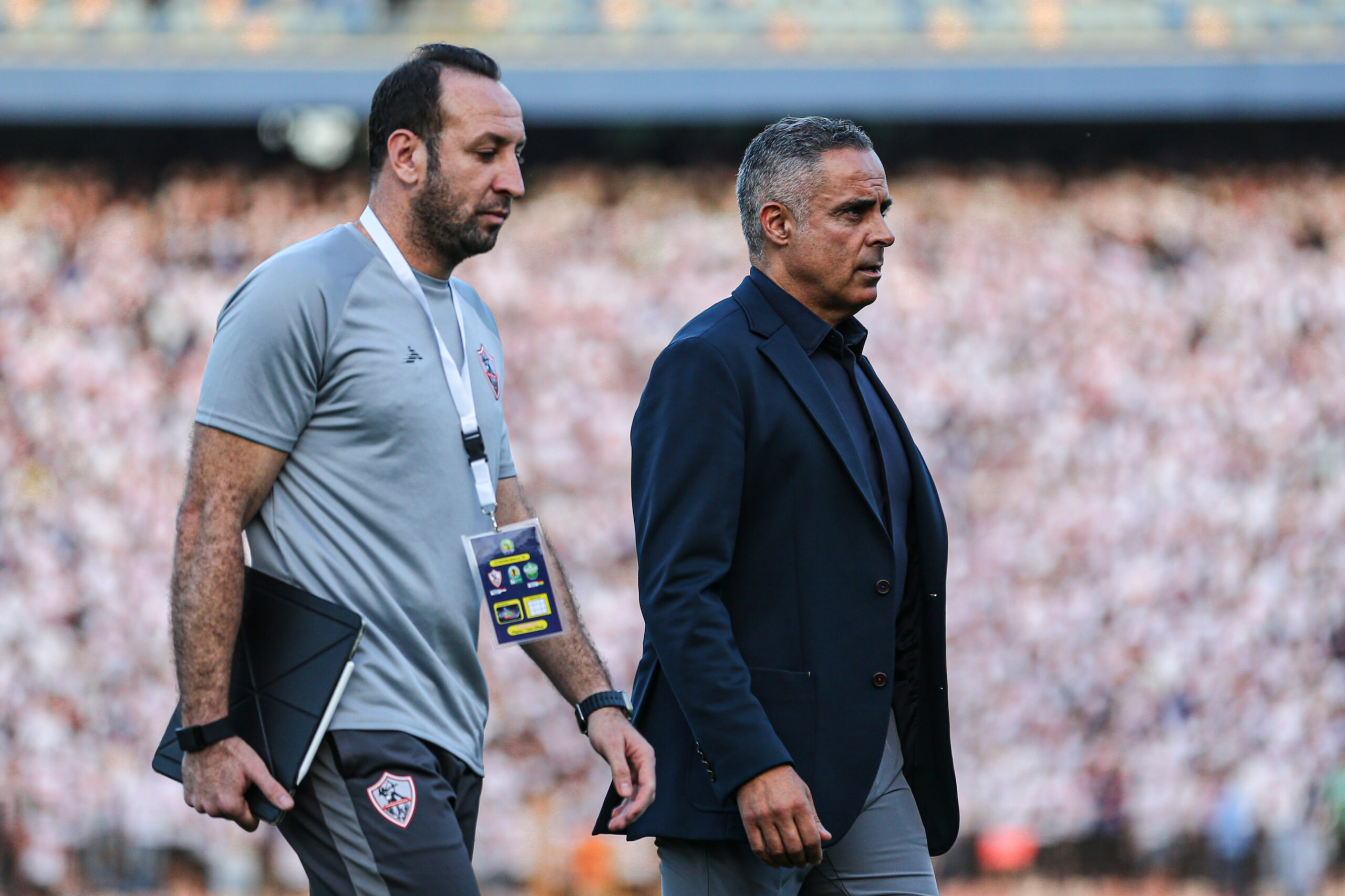 خيبة أمل جوميز بعد هزيمة الزمالك في مباراة نهائي كأس الكونفدرالية امام نهضة بركان